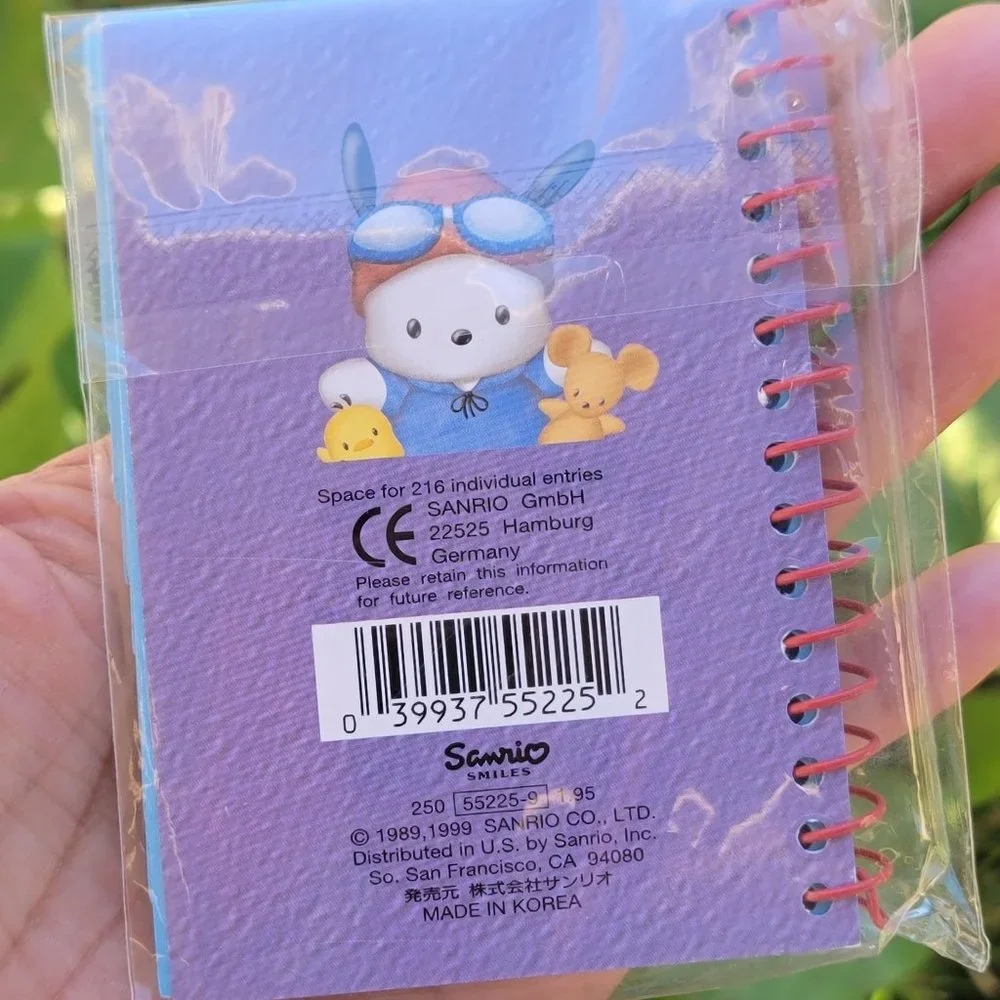New, never been used vintage 90s Y2K kawaii Sanrio Pochacco address book